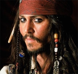 Actual Photo of Captain Jack Sparrow - Cincinnati Makeup Artist Jodi Byrne